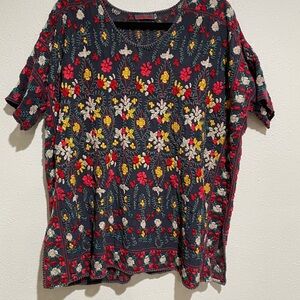Johnny Was Sibyll Embroidered Blouse